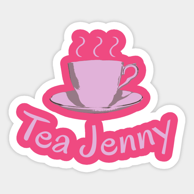 Scottish Tea Jenny Sticker by TimeTravellers